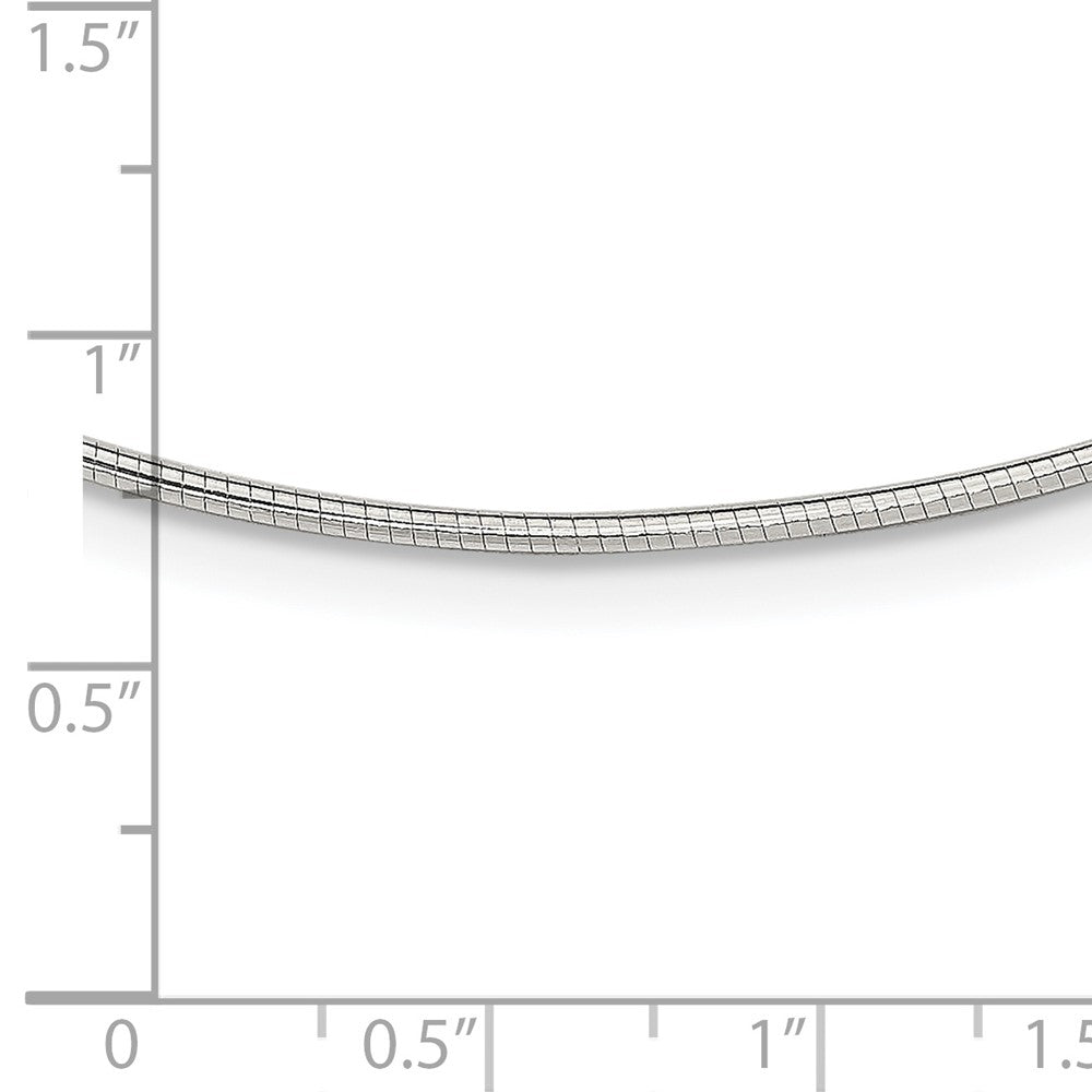 16 Zoll Sterlingsilber 1.6mm mit 2 Zoll Verlängerung Neckwire Halskette