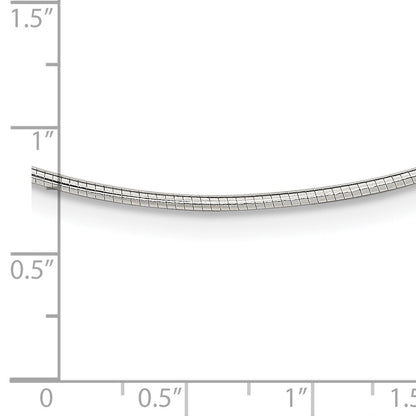 16 Zoll Sterlingsilber 1.6mm mit 2 Zoll Verlängerung Neckwire Halskette