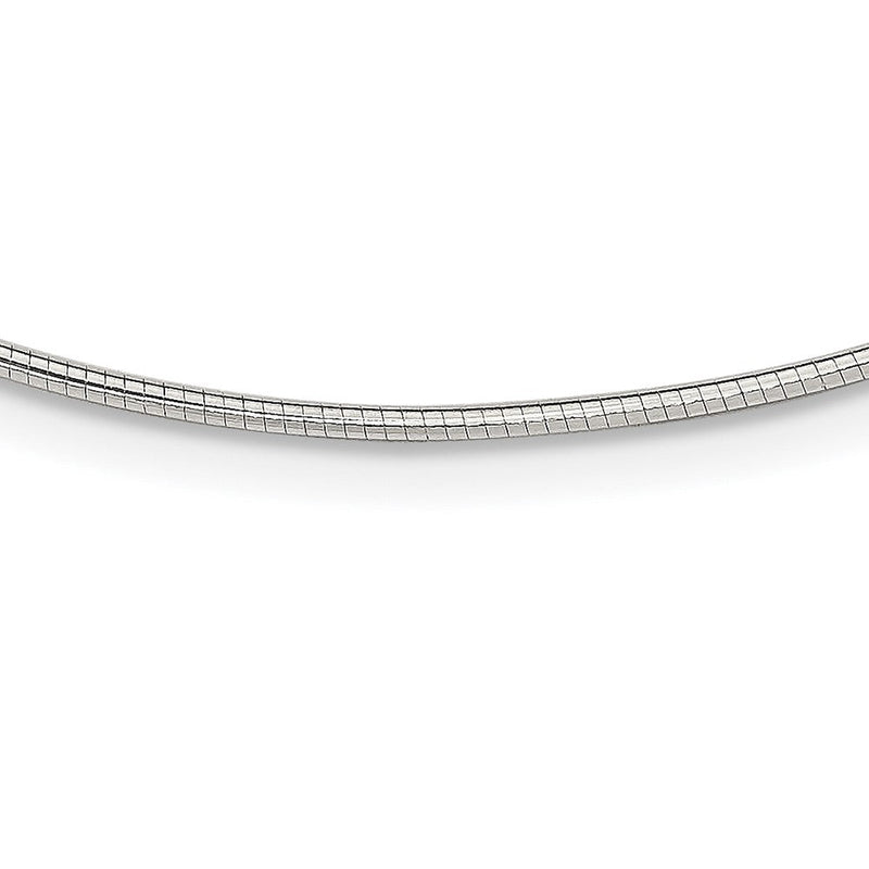 16 Zoll Sterlingsilber 1.6mm mit 2 Zoll Verlängerung Neckwire Halskette