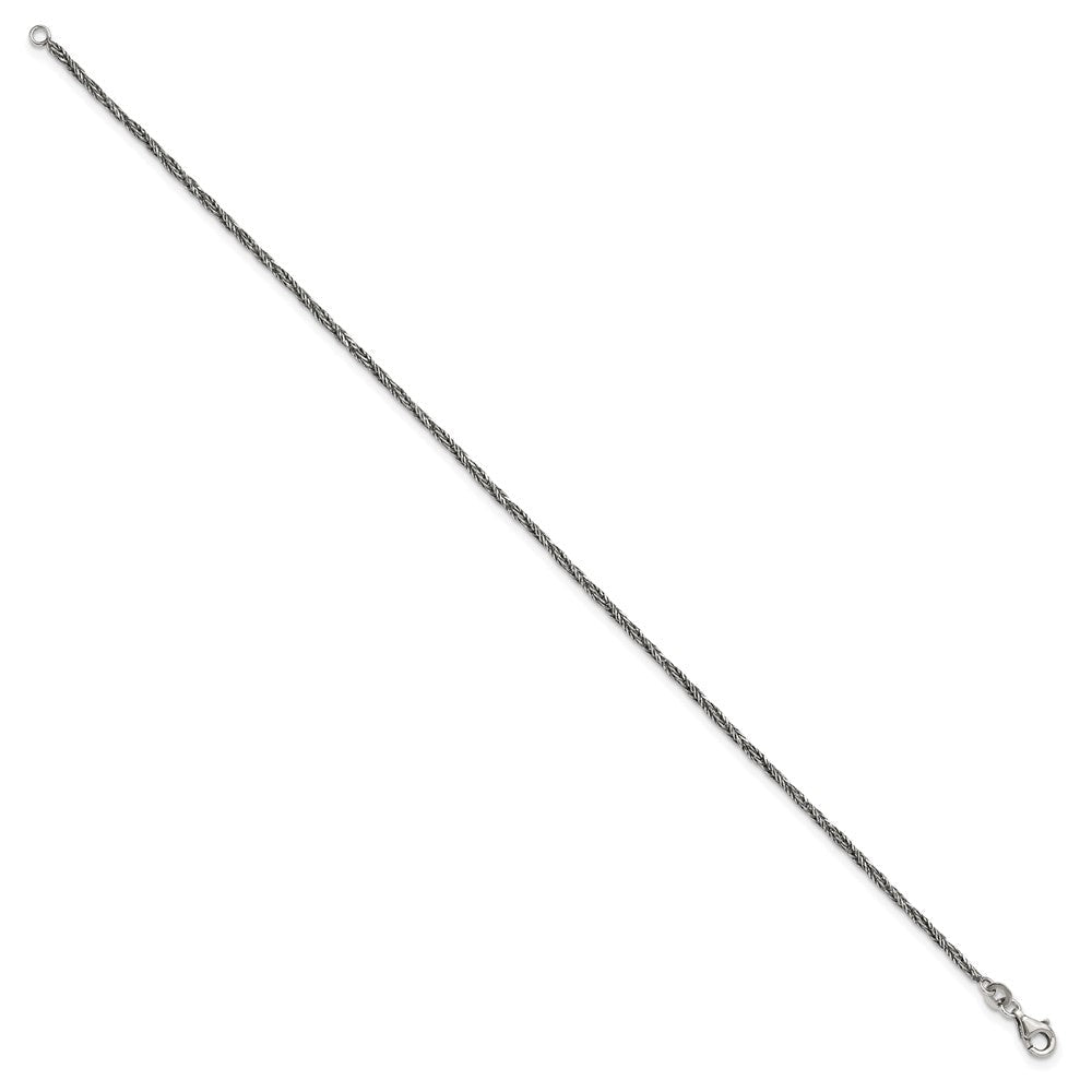 Sterlingsilber 1.45mm Antikisiert Fußkettchen
