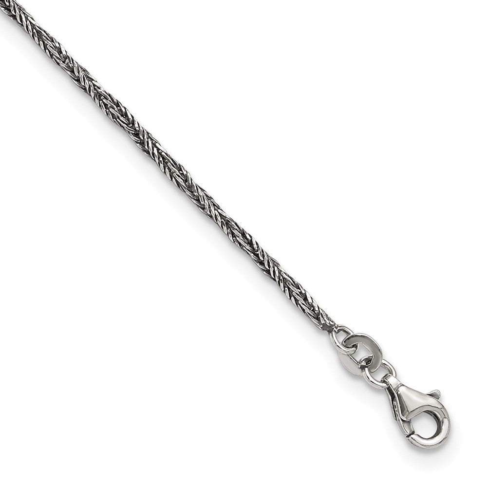 Sterlingsilber 1.45mm Antikisiert Fußkettchen