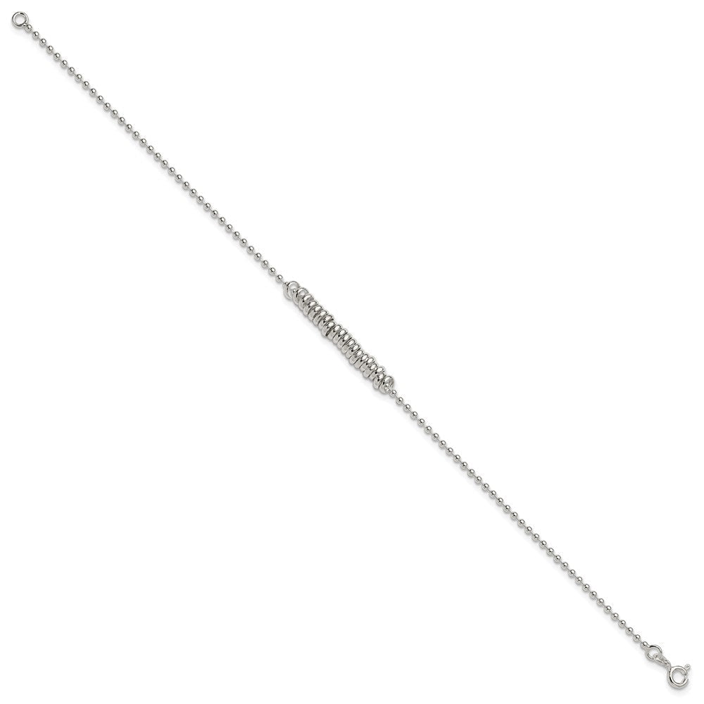 Sterlingsilber 9inch Poliert Fantasie Liebe Ring Fußkettchen