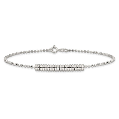Sterlingsilber 9inch Poliert Fantasie Liebe Ring Fußkettchen