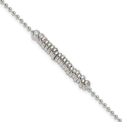 Sterlingsilber 9inch Poliert Fantasie Liebe Ring Fußkettchen