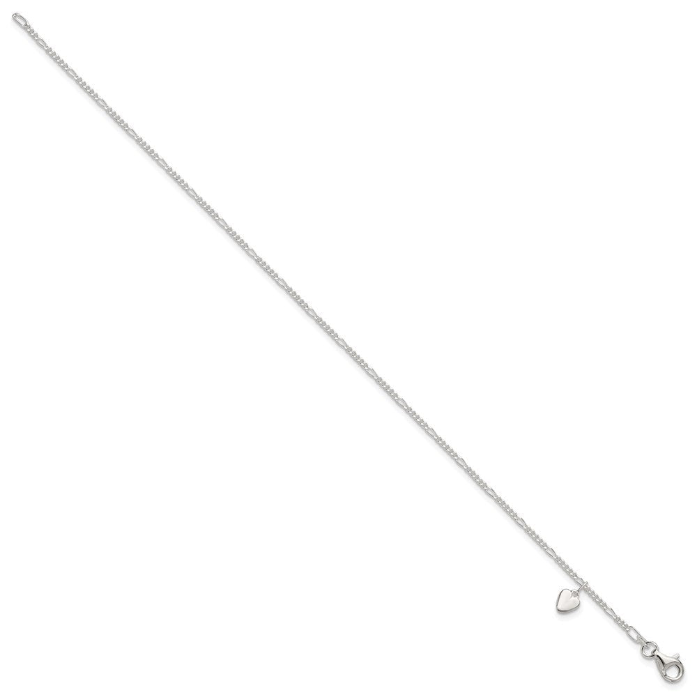 Sterlingsilber Herz Hängend Fußkettchen