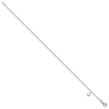 Sterlingsilber Herz Hängend Fußkettchen