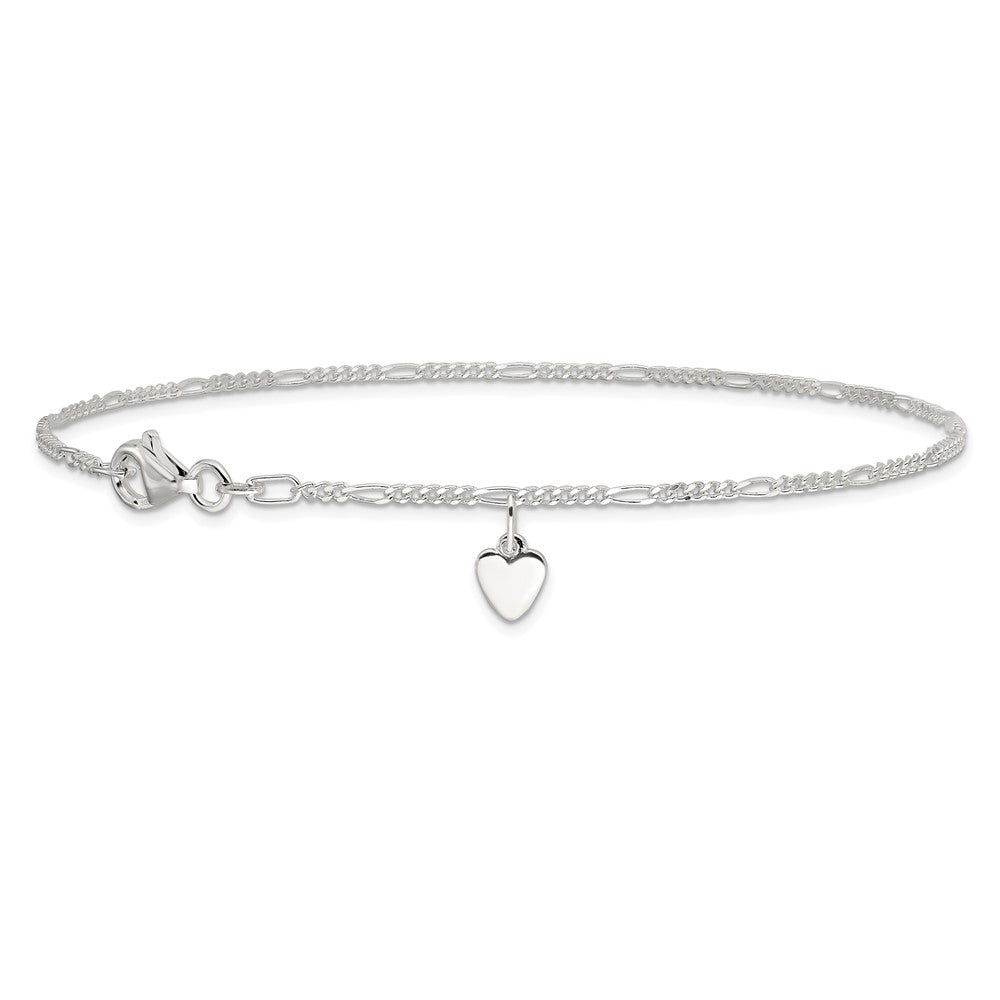 Sterlingsilber Herz Hängend Fußkettchen