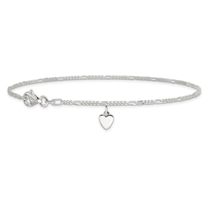 Sterlingsilber Herz Hängend Fußkettchen