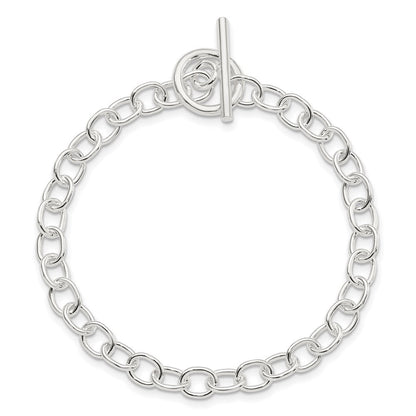 7.5 Zoll Sterlingsilber Poliert Fantasieglieder Knebel Armband