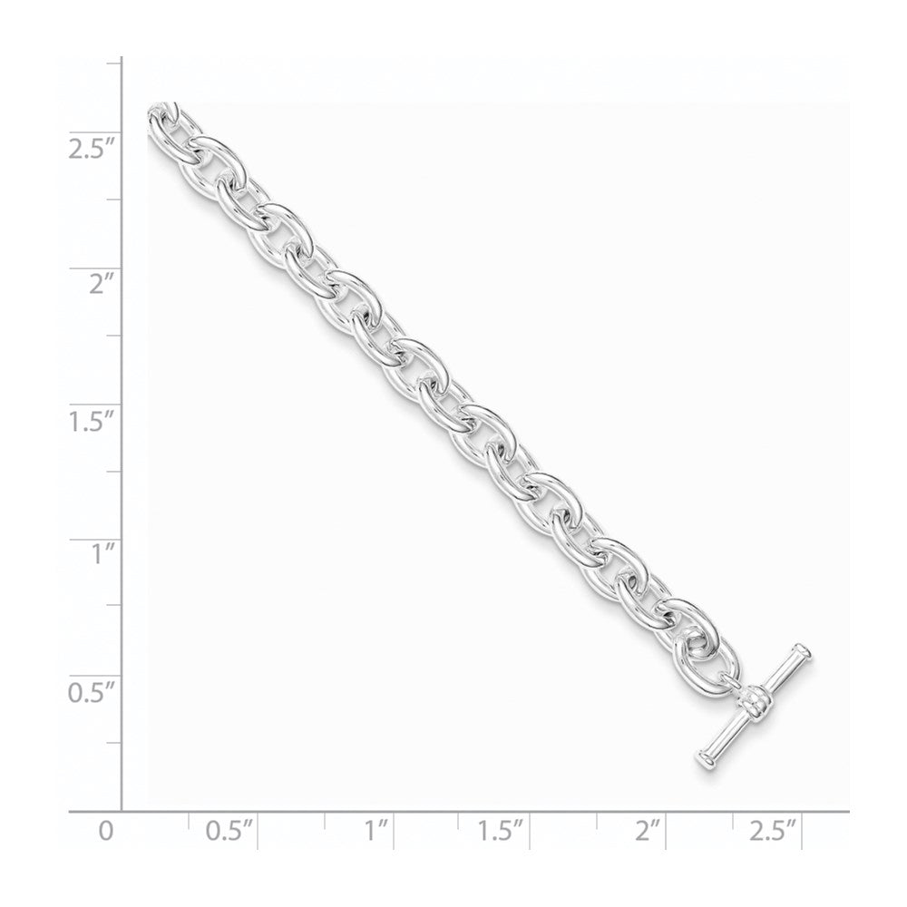 7.5 Zoll Sterlingsilber Knebel Glieder Armband