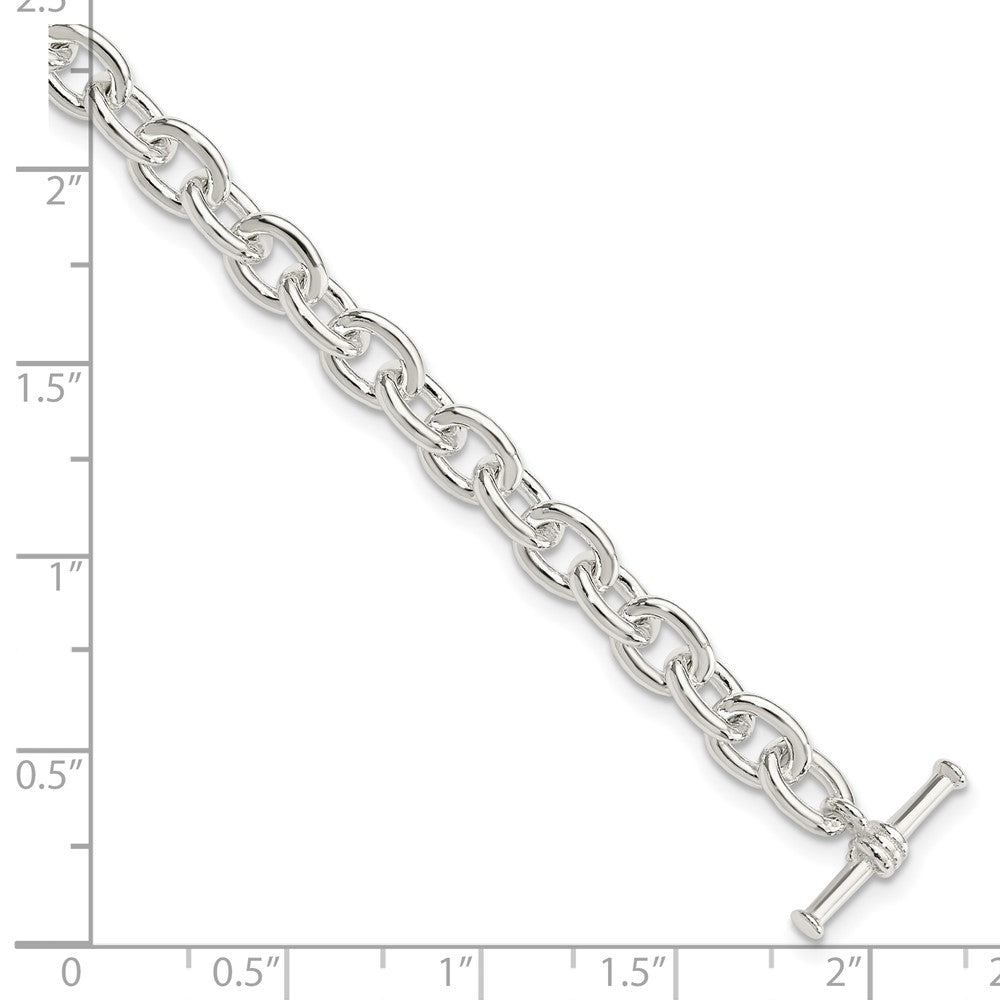 7.5 Zoll Sterlingsilber Knebel Glieder Armband