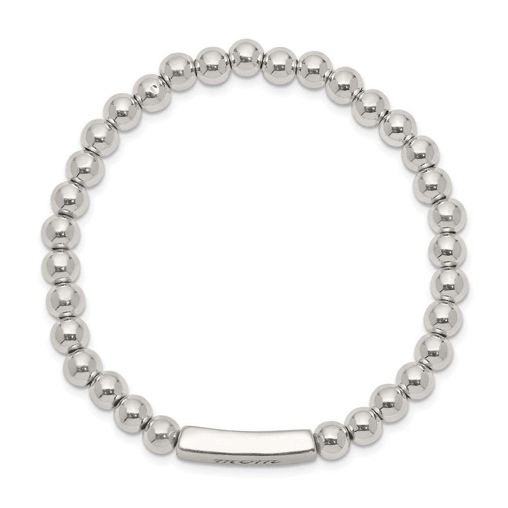 Sterlingsilber Emailliert Mama Dehnbar Armband