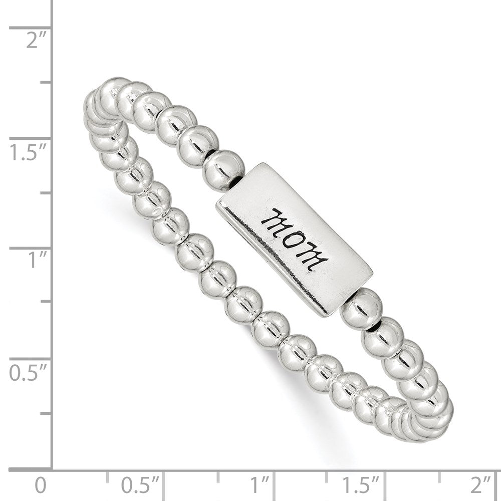 Sterlingsilber Emailliert Mama Dehnbar Armband