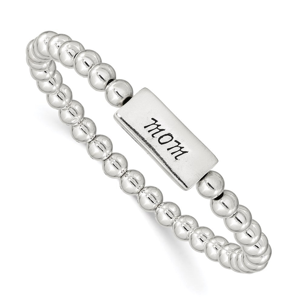 Sterlingsilber Emailliert Mama Dehnbar Armband