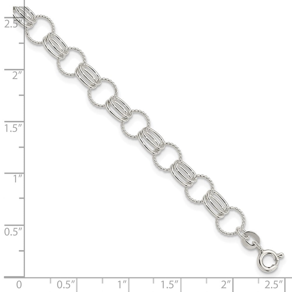 7.25 Zoll Sterlingsilber Armband