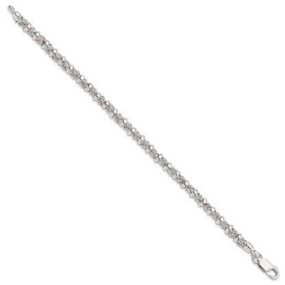 7.5 Zoll Sterlingsilber Poliert Armband