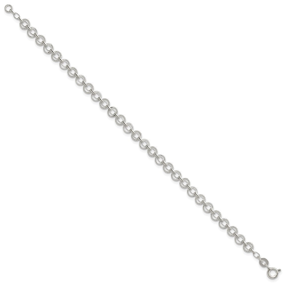 7.25 Zoll Sterlingsilber 5mm Fantasie Armband