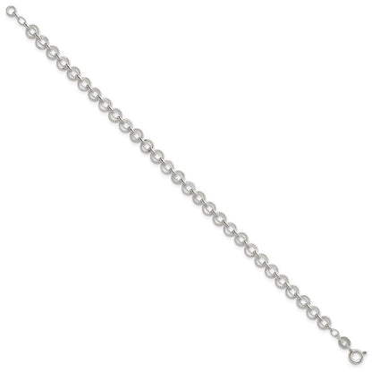 7.25 Zoll Sterlingsilber 5mm Fantasie Armband