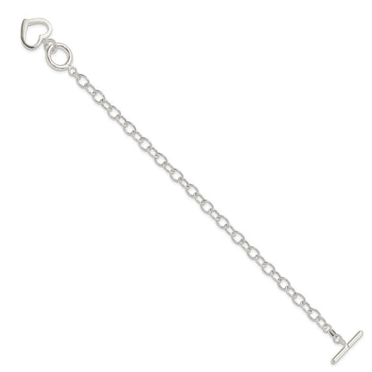 Sterlingsilber Offen Glieder Herz Armband