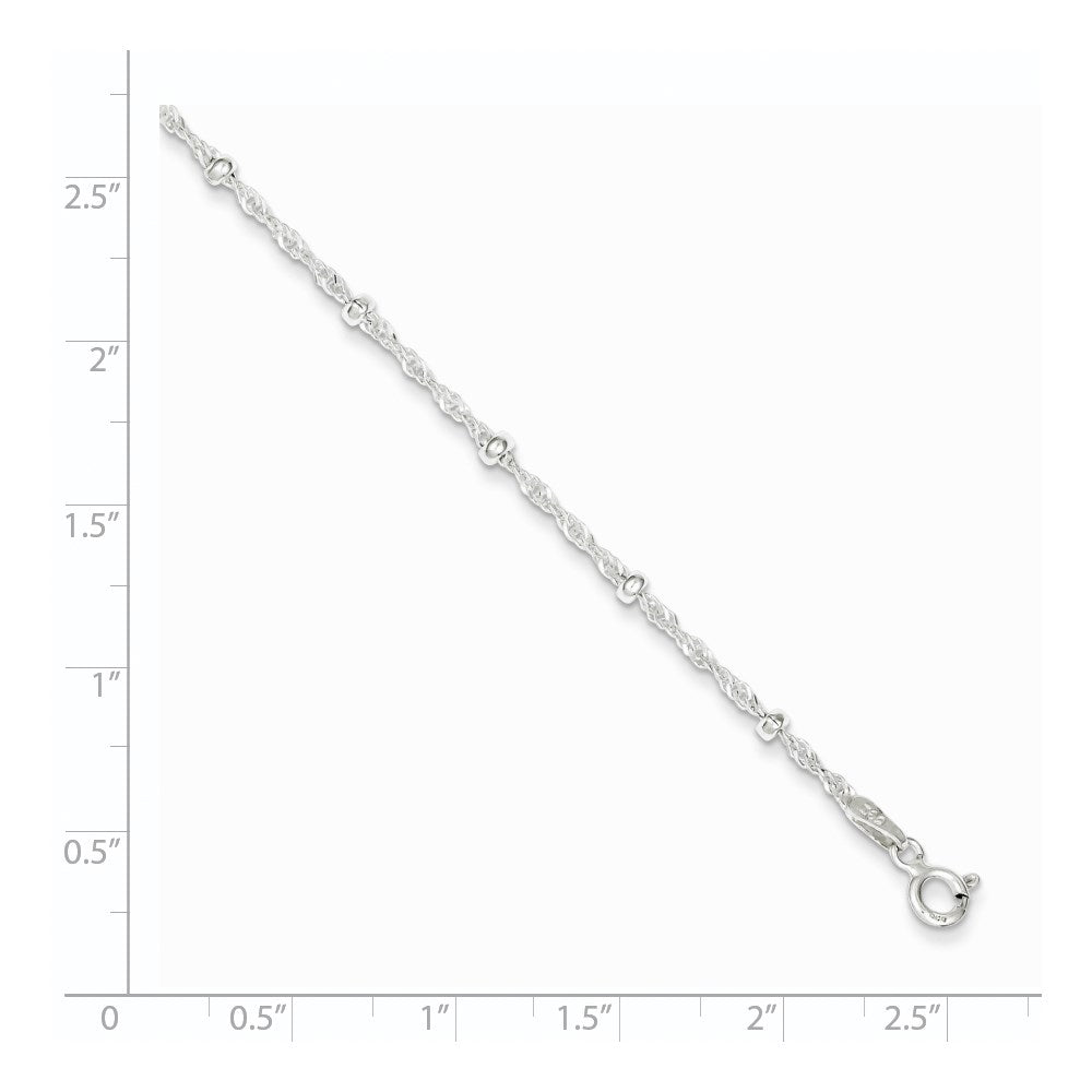7 Zoll Sterlingsilber mit 1 Zoll Verlängerung Fantasie Armband