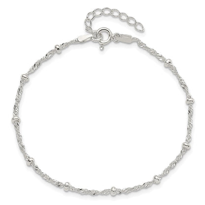 7 Zoll Sterlingsilber mit 1 Zoll Verlängerung Fantasie Armband