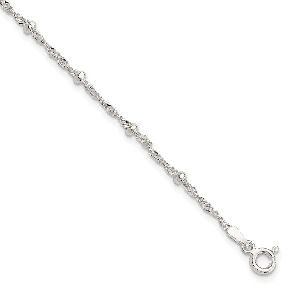 7 Zoll Sterlingsilber mit 1 Zoll Verlängerung Fantasie Armband
