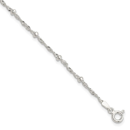 7 Zoll Sterlingsilber mit 1 Zoll Verlängerung Fantasie Armband