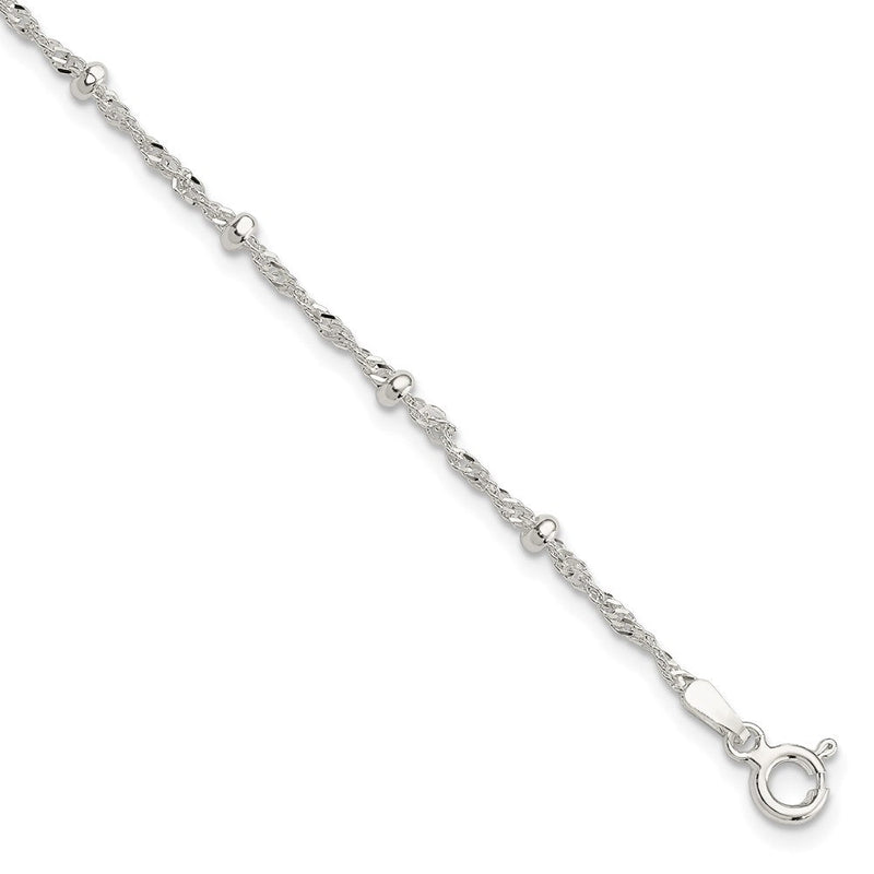 7 Zoll Sterlingsilber mit 1 Zoll Verlängerung Fantasie Armband