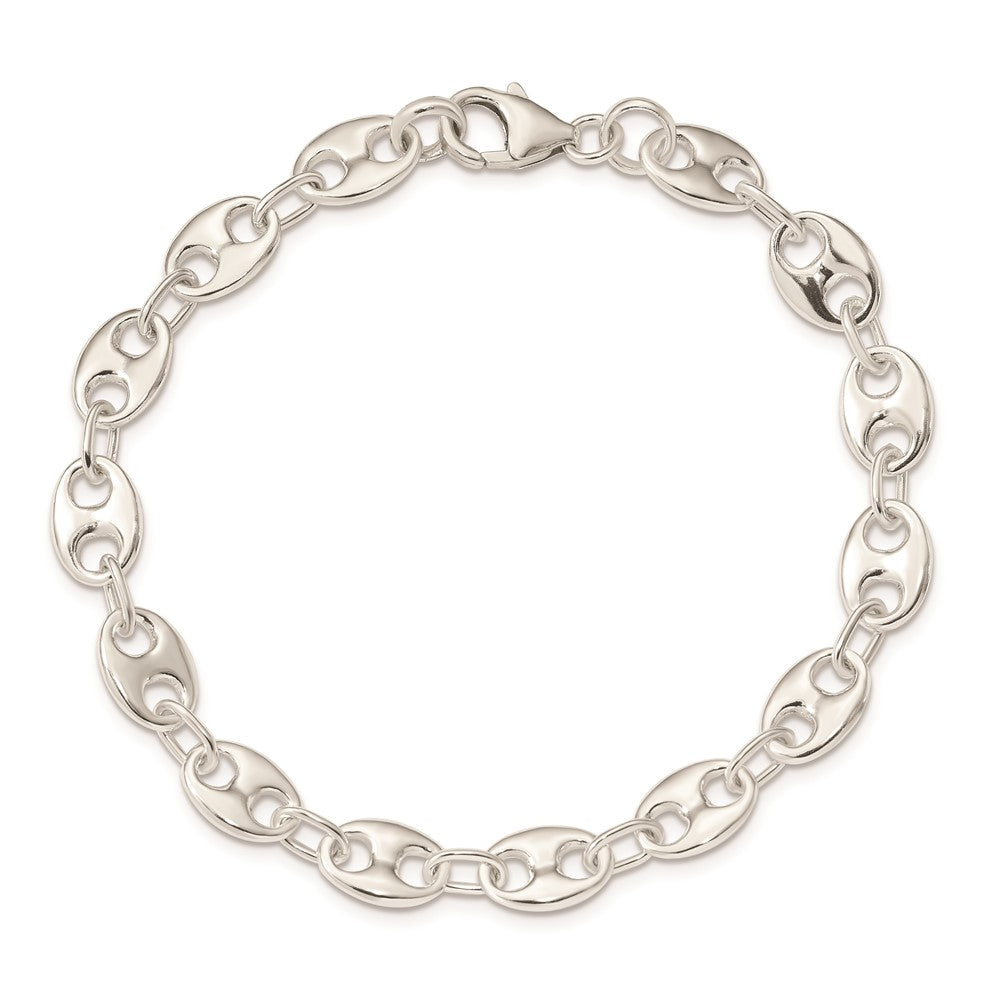 7.75 Zoll Sterlingsilber Poliert Armband