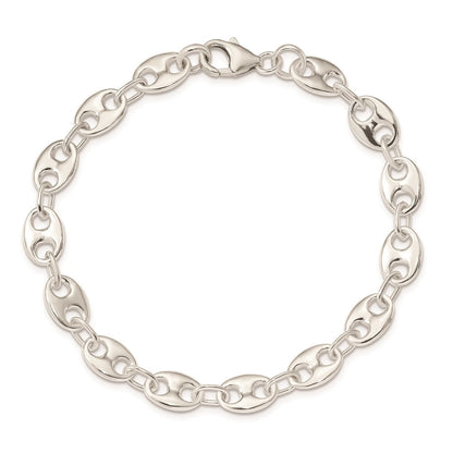 7.75 Zoll Sterlingsilber Poliert Armband