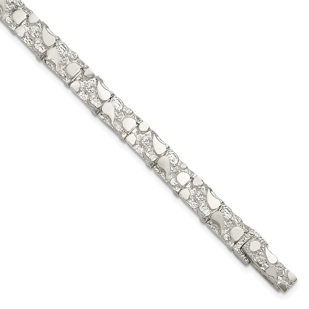 Sterlingsilber 7mm Nugget Armband