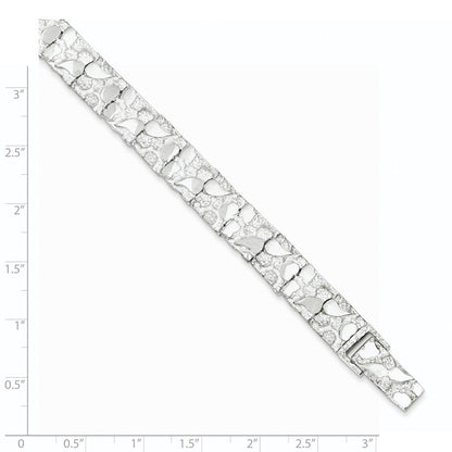 Sterlingsilber 9mm Nugget Armband