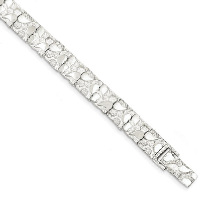 Sterlingsilber 9mm Nugget Armband