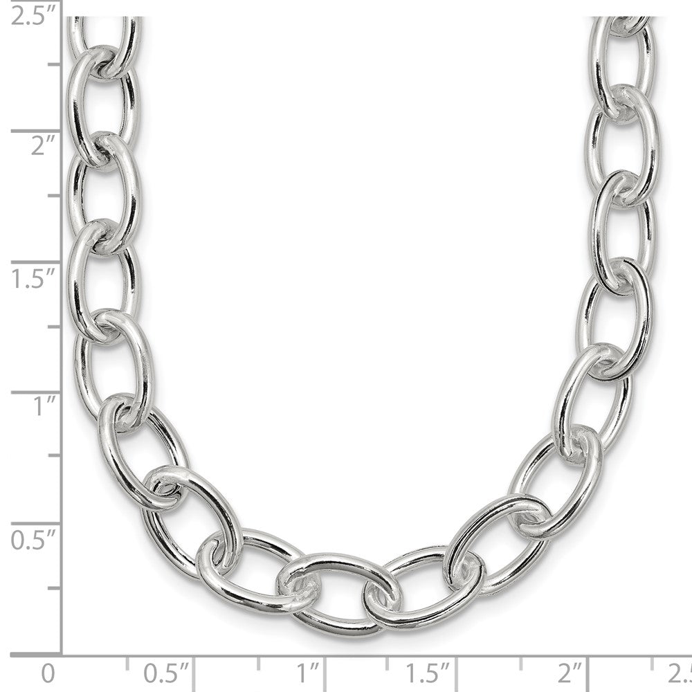 Sterlingsilber Offen Glieder Ankerkette 8.50mm Halskette