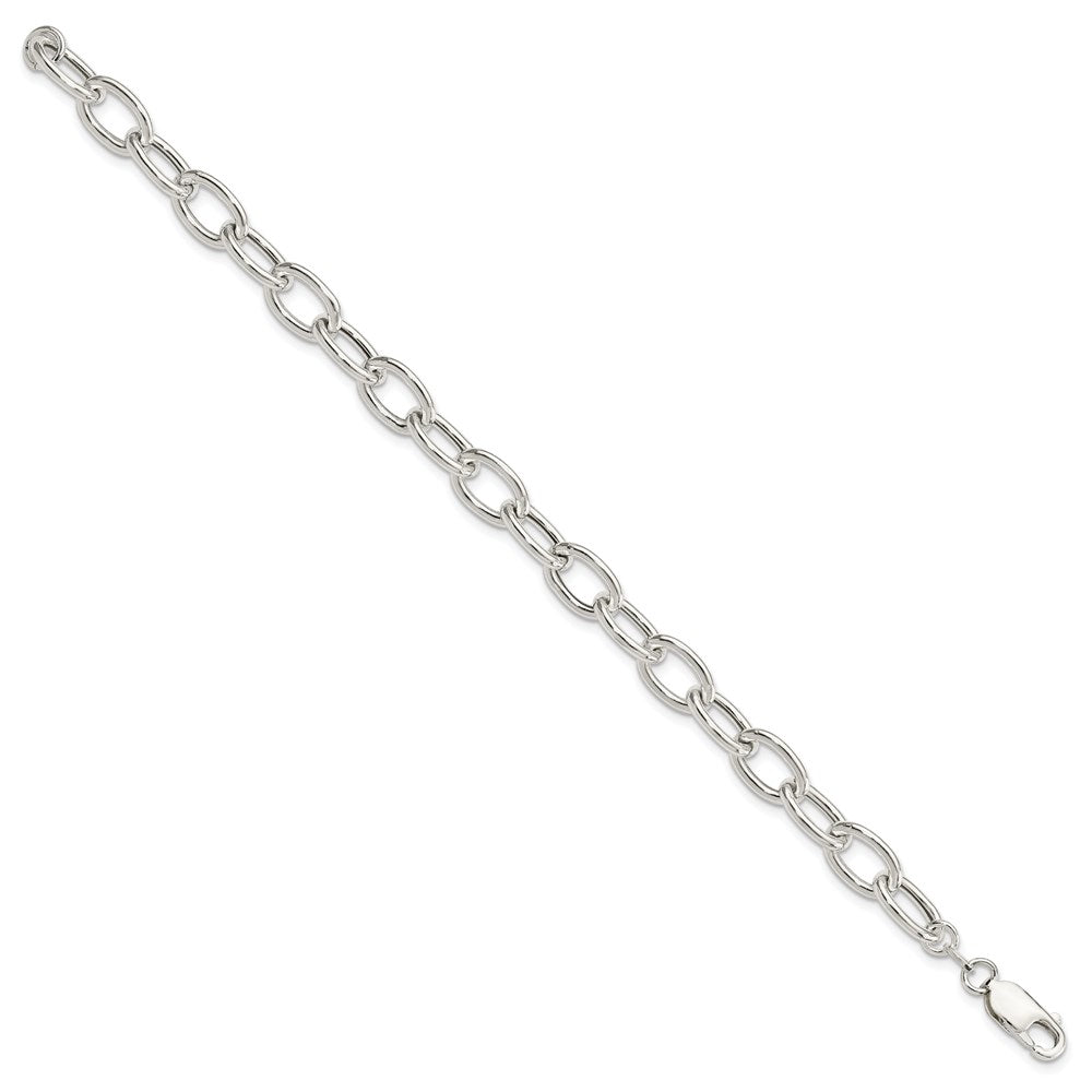 7.5 Zoll Sterlingsilber Offen Glieder Ankerkette 8.50mm Armband