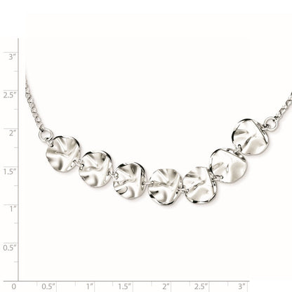 Sterlingsilber Rhodiniert Fantasie mit 2 Zoll Verlängerung. Halskette