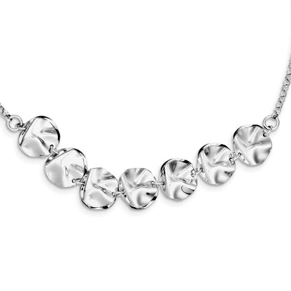 Sterlingsilber Rhodiniert Fantasie mit 2 Zoll Verlängerung. Halskette