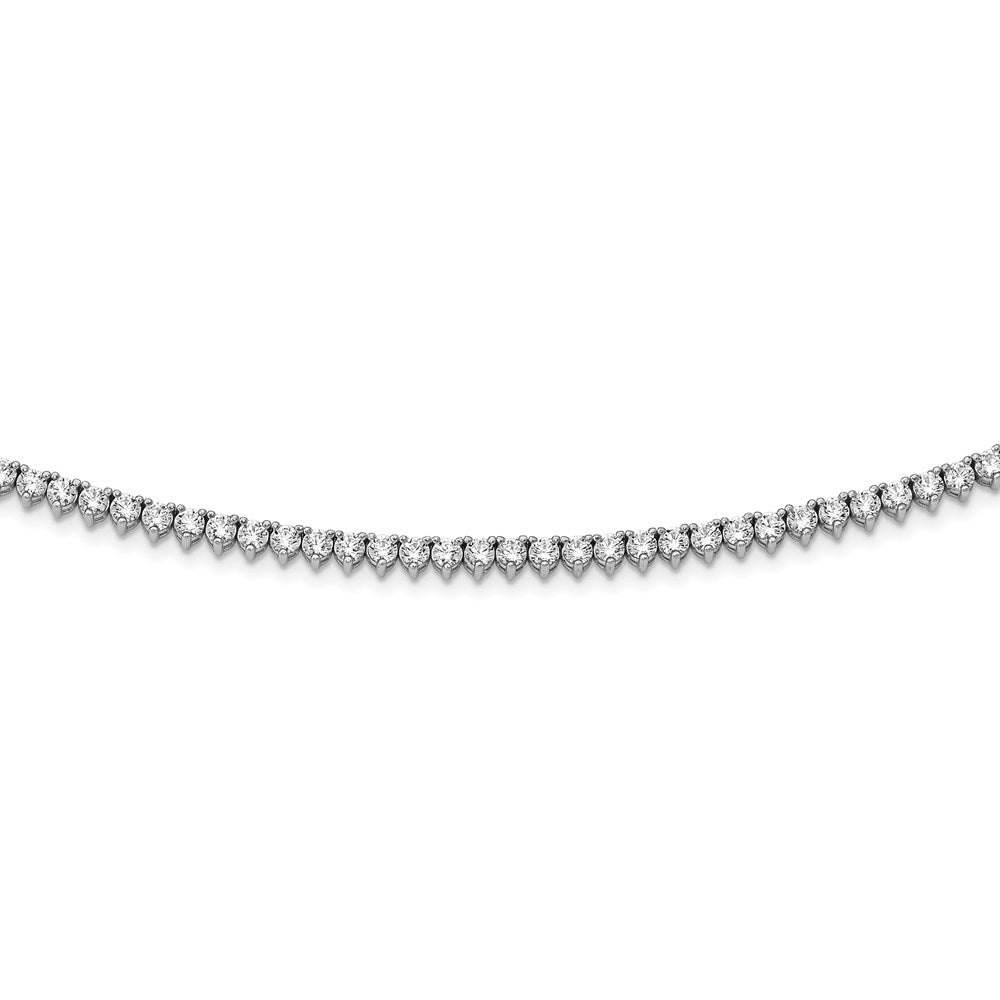 Sterlingsilber Schimmernd Rhodiniert 36 Zoll 269 Stein Zirkonia Riviera Halskette