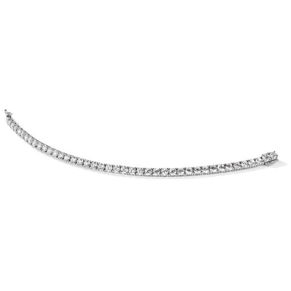 Sterlingsilber Schimmernd Rhodiniert 7 Zoll 41 Stein Zirkonia Armband