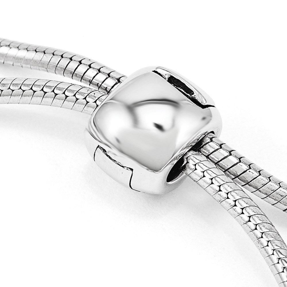 9 Zoll Sterlingsilber Antikisiert Reflections Kristall Liebe Herz Adjust Armband