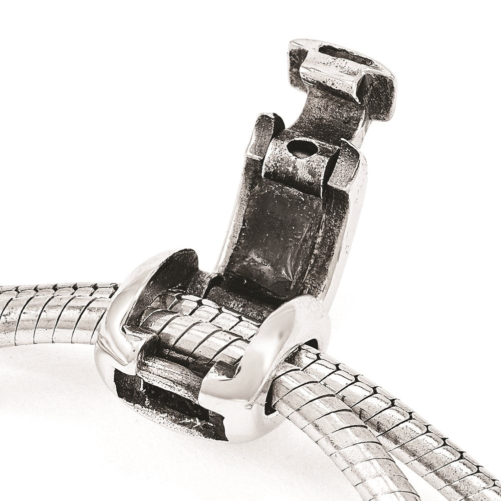 9 Zoll Sterlingsilber Antikisiert Reflections Kristall Liebe Herz Adjust Armband