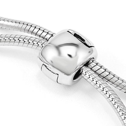 9 Zoll Sterlingsilber Antikisiert Reflections Lila Kristall Adj. Armband