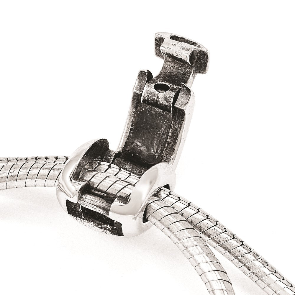 9 Zoll Sterlingsilber Antikisiert Reflections Lila Kristall Adj. Armband