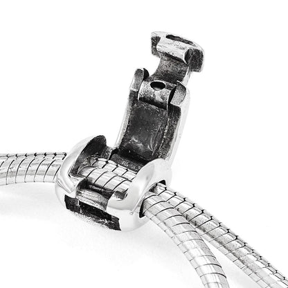 9 Zoll Sterlingsilber Antikisiert Reflections Klar Kristall Verstellbar Armband