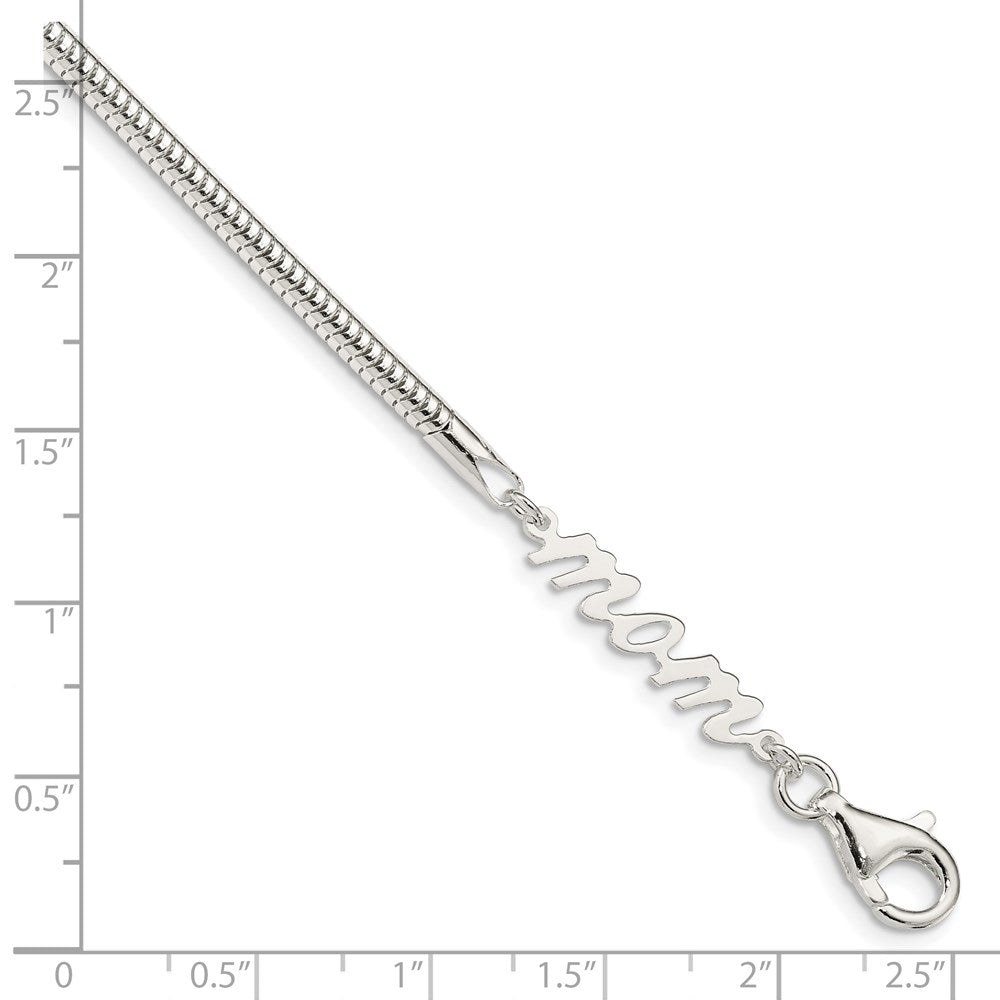 7.5 Zoll Sterlingsilber Mama Armband