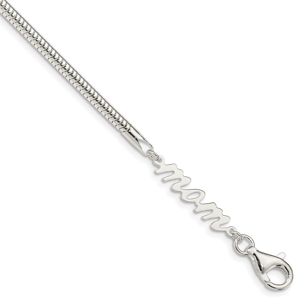 7.5 Zoll Sterlingsilber Mama Armband