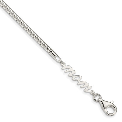 7.5 Zoll Sterlingsilber Mama Armband