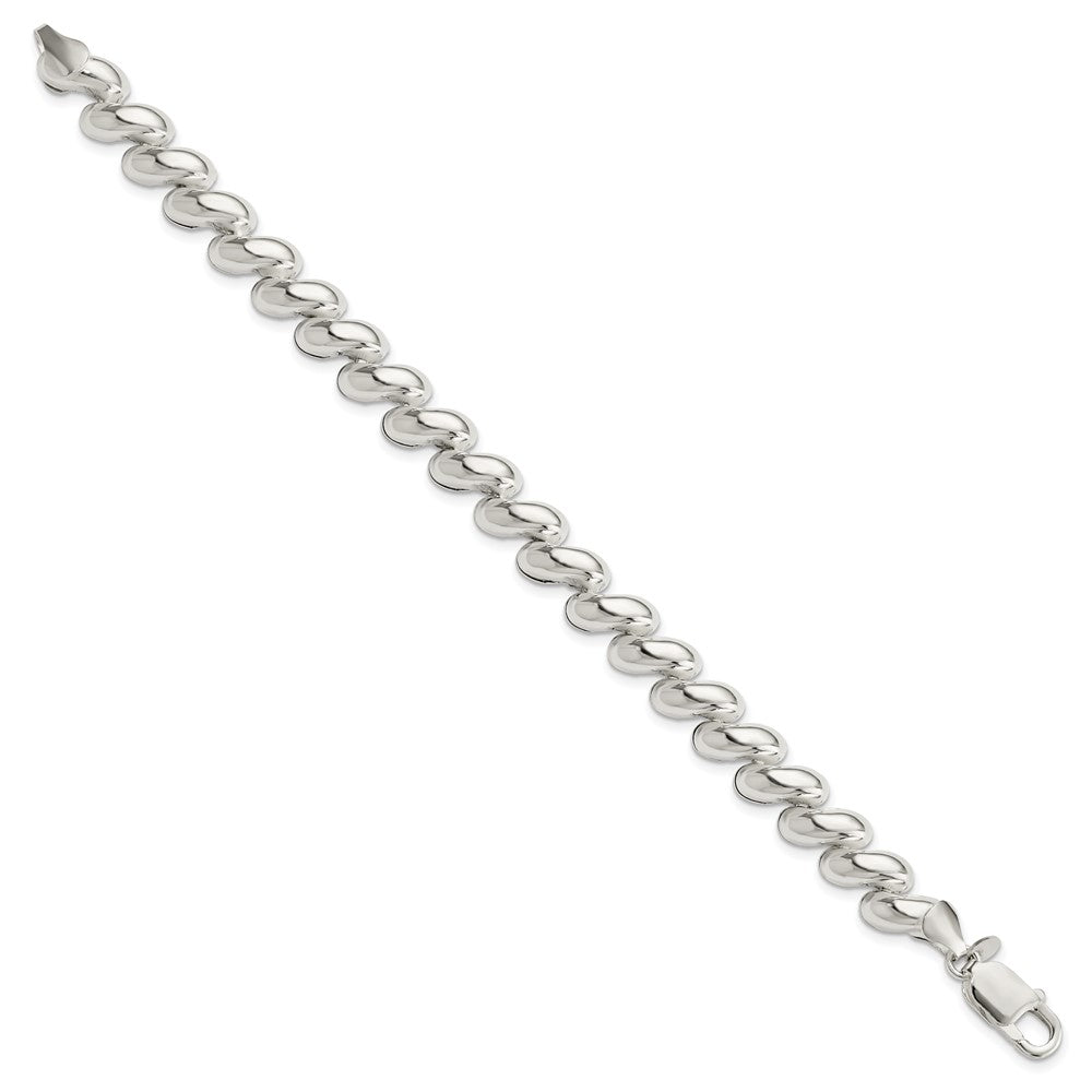 7.5 Zoll Sterlingsilber Fantasie Poliert San Marco Armband