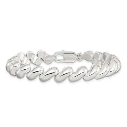 7.5 Zoll Sterlingsilber Fantasie Poliert San Marco Armband