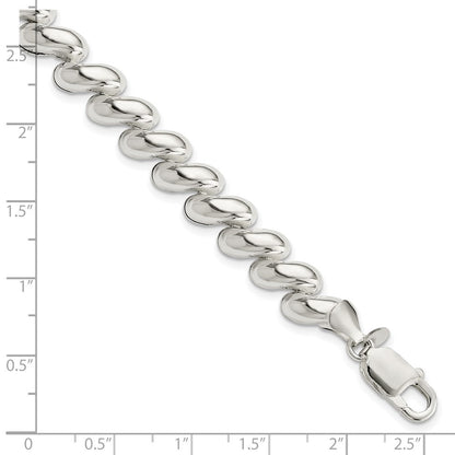 7.5 Zoll Sterlingsilber Fantasie Poliert San Marco Armband